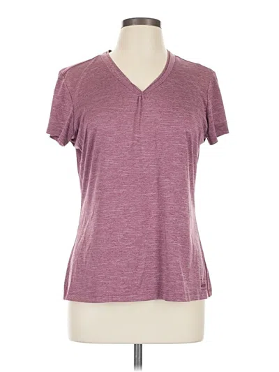 Pre-owned Rei Short Sleeve Henley Shirt In Burgundy