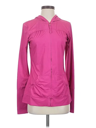 Pre-owned Rei Zip Up Hoodie In Pink