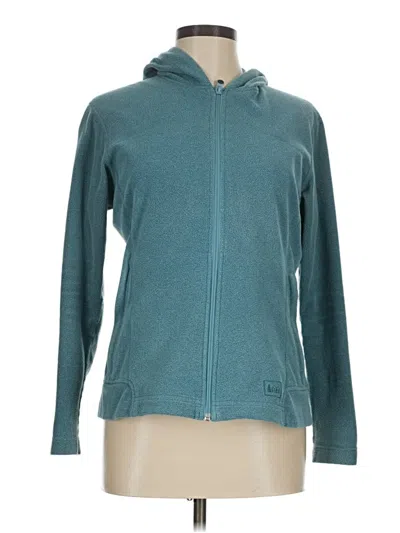 Pre-owned Rei Zip Up Hoodie In Teal