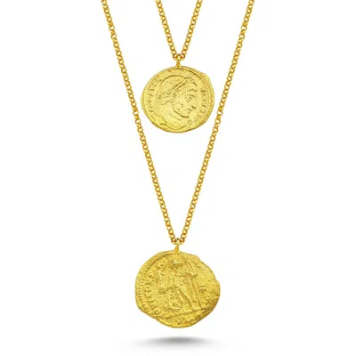 Reian Jewellery Women's Gold Coin Necklace