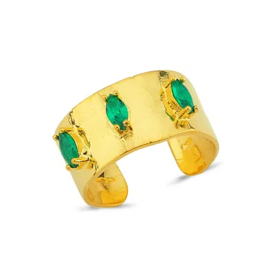 Reian Jewellery Women's Green Troya Marquise Ring
