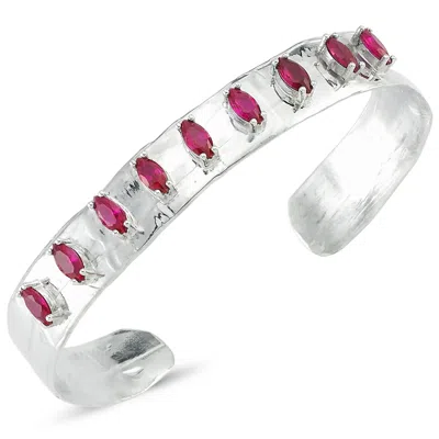 Reian Jewellery Women's Pink / Purple Troya Pink Marquise Cuff