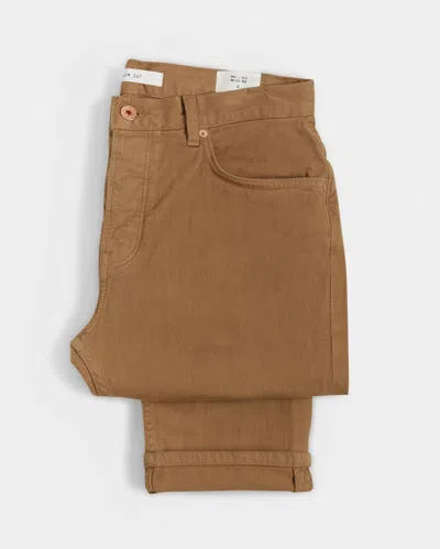 Reid Broken Twill Slim Jean In Dark Khaki