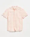 REID SHORT SLEEVE LINE PLAID TUSCUMBIA SHIRT BUTTON DOWN