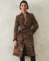 Reid Wrap Coat In Multi