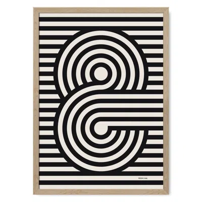 Reign & Hail Ampersand - Geometric Typography Print In Multi