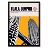 Reign & Hail Kuala Lumpur Petronas Towers Modernist Architectural Travel Poster