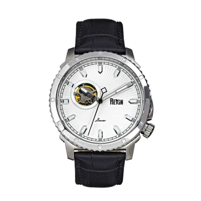 Reign Bauer Automatic White Dial Men's Watch Reirn6001 In Black