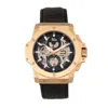 Reign Commodus Automatic Skeleton Leather-band Watch In Multi