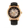 Reign Kahn Automatic Skeleton Leather-band Watch In Multi