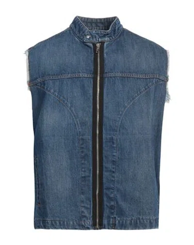 Reign Man Denim Outerwear Blue Size L Cotton