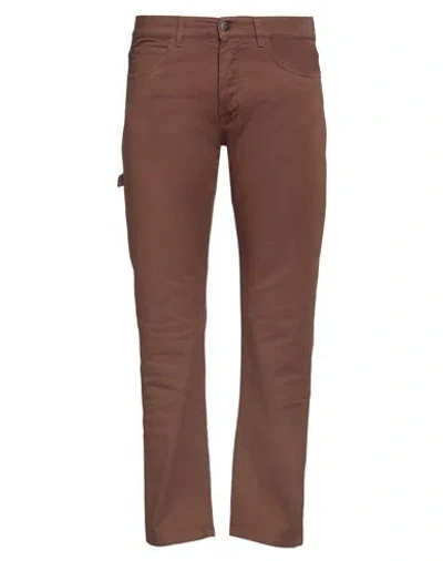 Reign Man Pants Brown Size 32 Cotton, Elastane