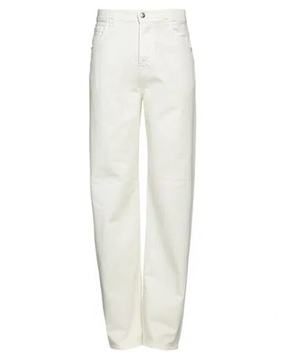 Reign Man Pants Cream Size 30 Cotton In White