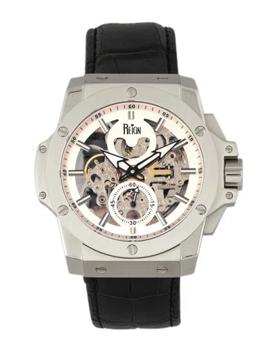 Reign Commodus Automatic Silver Dial Mens Watch Reirn4001 In Black / Silver