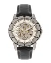 Reign Philippe Automatic Skeleton Leather-band Watch