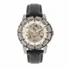 Reign Philippe Automatic Skeleton Leather-band Watch In White