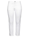 Reign Woman Pants White Size 32 Cotton, Elastane