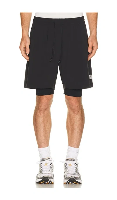 Reigning Champ 4-way Stretch Nylon Combo Standard Training Short 7 In Black