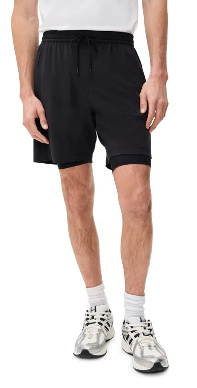 Reigning Champ 4-way Stretch Nylon Standard Training Shorts 7 Black