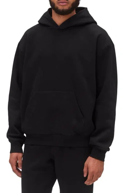 Reigning Champ 97 Midweight Cotton Blend Fleece Hoodie In Black