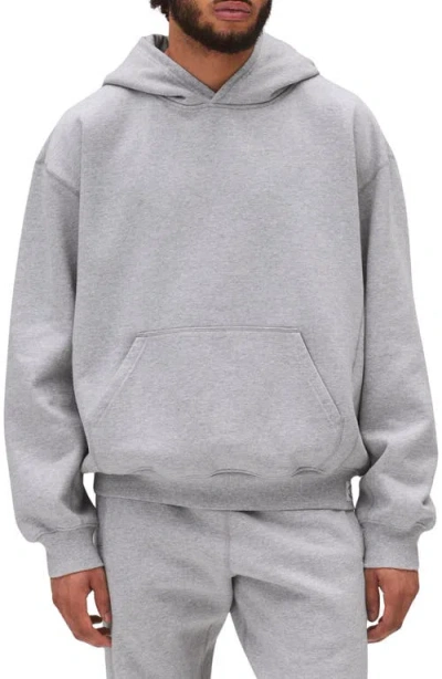 Reigning Champ 97 Midweight Cotton Blend Fleece Hoodie In Gray