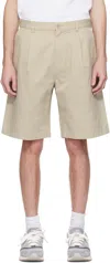 Reigning Champ Beige Cotton Chino Sophomore Relaxed 10 Shorts In 270 Sand