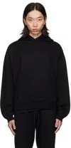 Reigning Champ Black Midweight Relaxed Hoodie In 001 Black