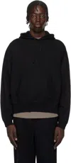 Reigning Champ Black Midweight Terry Relaxed Hoodie In 001 Black