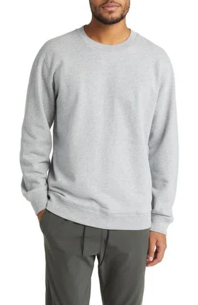 Reigning Champ Classic Crewneck Midweight Terry Sweatshirt In Gray
