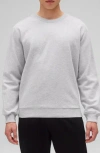 Reigning Champ Classic Crewneck Midweight Terry Sweatshirt In Gray