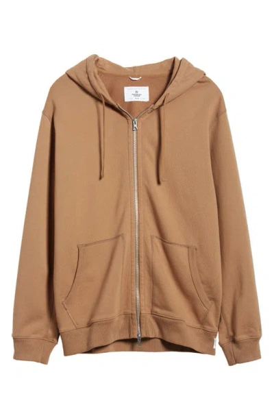 Reigning Champ Classic Midweight Terry Full Zip Hoodie In Clay