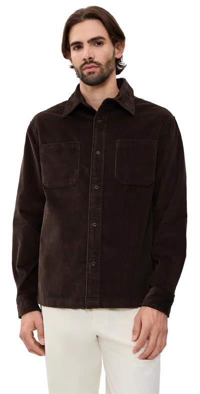 Reigning Champ Corduroy Campus Standard Overshirt Coffee In Brown