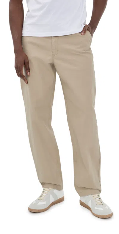 Reigning Champ Cotton Canvas Grounds Standard Pants Sand In Neutral