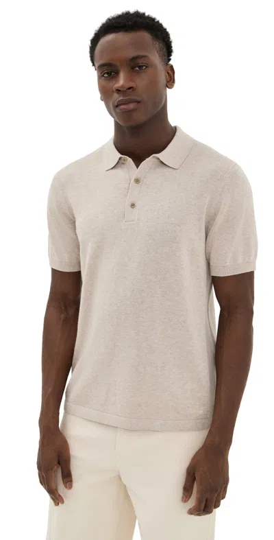 Reigning Champ Cotton Cashmere Riviera Polo Sand