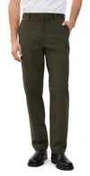 Reigning Champ Cotton Chino Freshman Standard Pants Dark Olive In Green