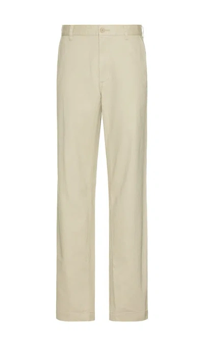 Reigning Champ Beige Cotton Chino Sophomore Trousers In 270 Sand