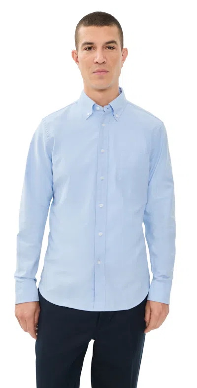 Reigning Champ Cotton Oxford Windsor Standard Shirt Light Blue
