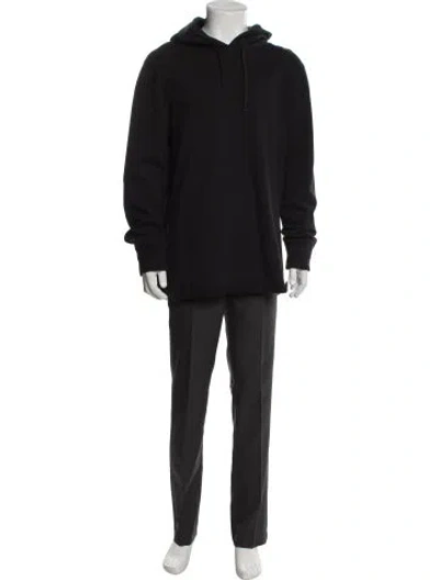 Pre-owned Reigning Champ Crew Neck Long Sleeve Hoodie In Black