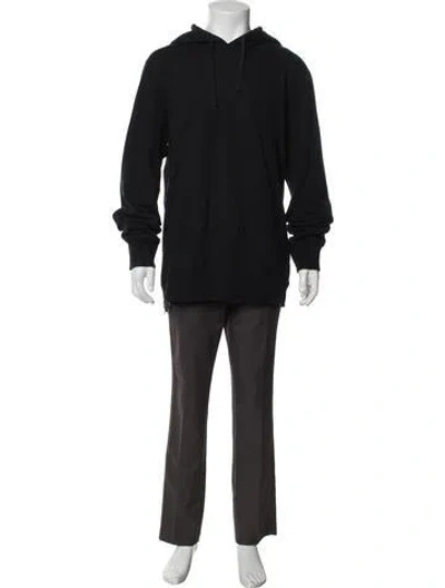 Pre-owned Reigning Champ Crew Neck Long Sleeve Hoodie In Black