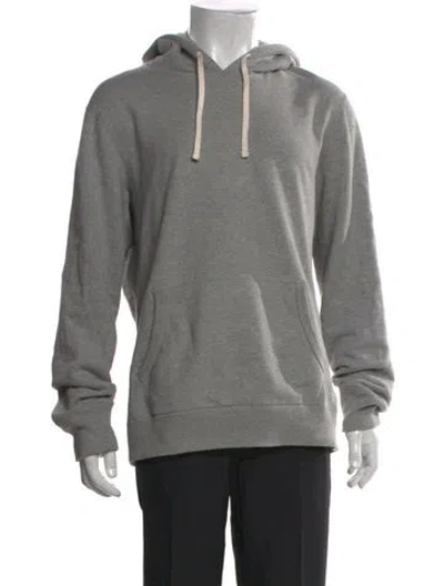 Pre-owned Reigning Champ Crew Neck Long Sleeve Hoodie In Gray
