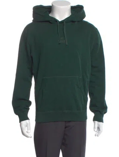 Pre-owned Reigning Champ Crew Neck Long Sleeve Hoodie In Green
