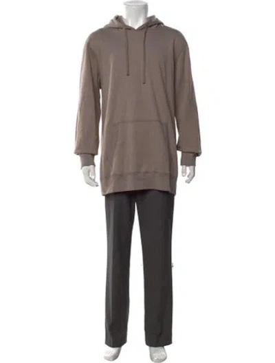 Pre-owned Reigning Champ Crew Neck Long Sleeve Hoodie In Neutrals