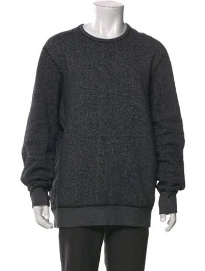 Pre-owned Reigning Champ Crew Neck Long Sleeve Pullover In Gray