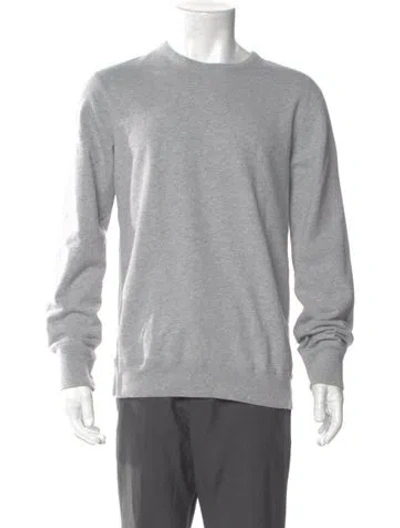 Pre-owned Reigning Champ Crew Neck Long Sleeve Sweatshirt In Gray