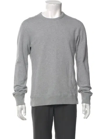 Pre-owned Reigning Champ Crew Neck Long Sleeve Sweatshirt In Gray