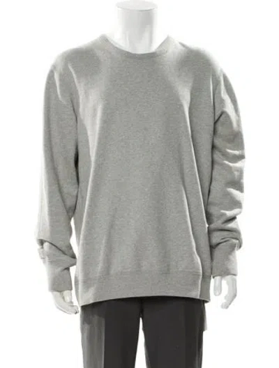 Pre-owned Reigning Champ Crew Neck Long Sleeve Sweatshirt In Gray