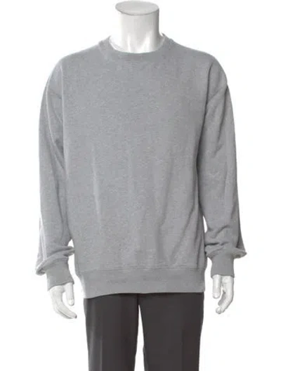 Pre-owned Reigning Champ Crew Neck Long Sleeve Sweatshirt In Gray
