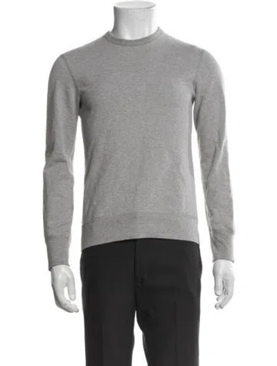 Pre-owned Reigning Champ Crew Neck Long Sleeve Sweatshirt In Gray
