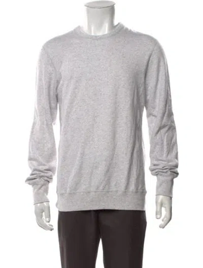 Pre-owned Reigning Champ Crew Neck Long Sleeve Sweatshirt In Grey