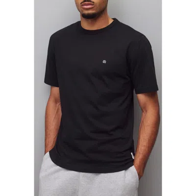 Reigning Champ Embroidered Monogram Lightweight Jersey T-shirt In Black